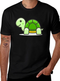 Turtle Graphic Tee - Soft Cotton Blend