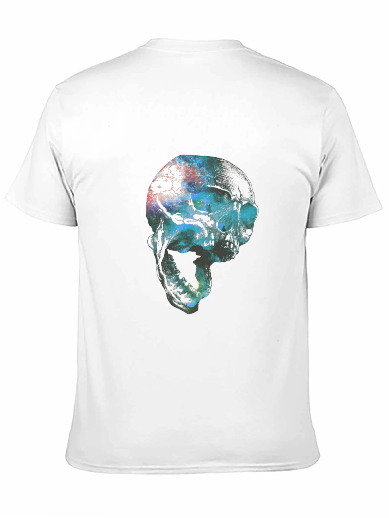 Cosmic Skull Graphic Black T-Shirt