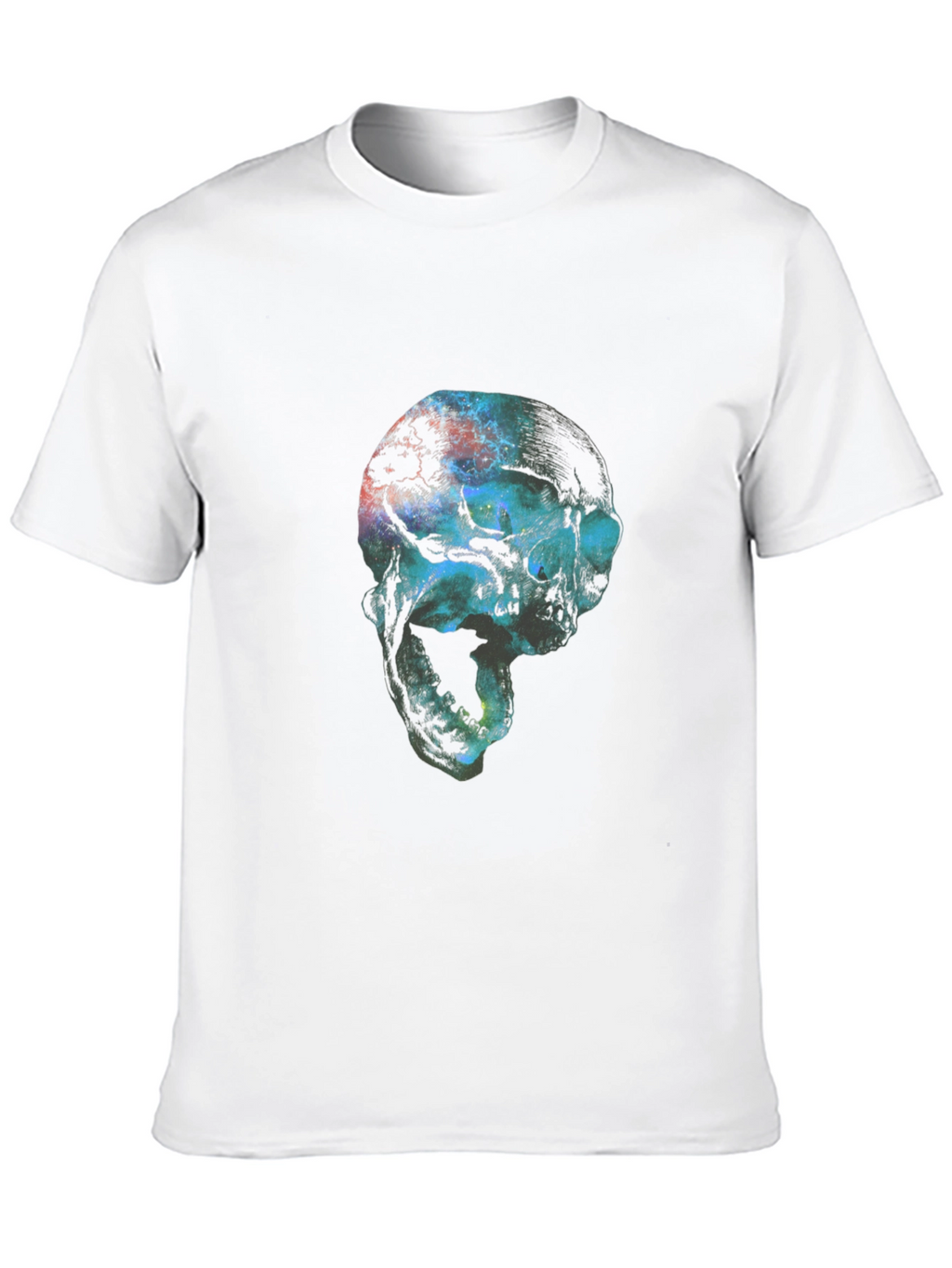 Cosmic Skull Graphic Black T-Shirt