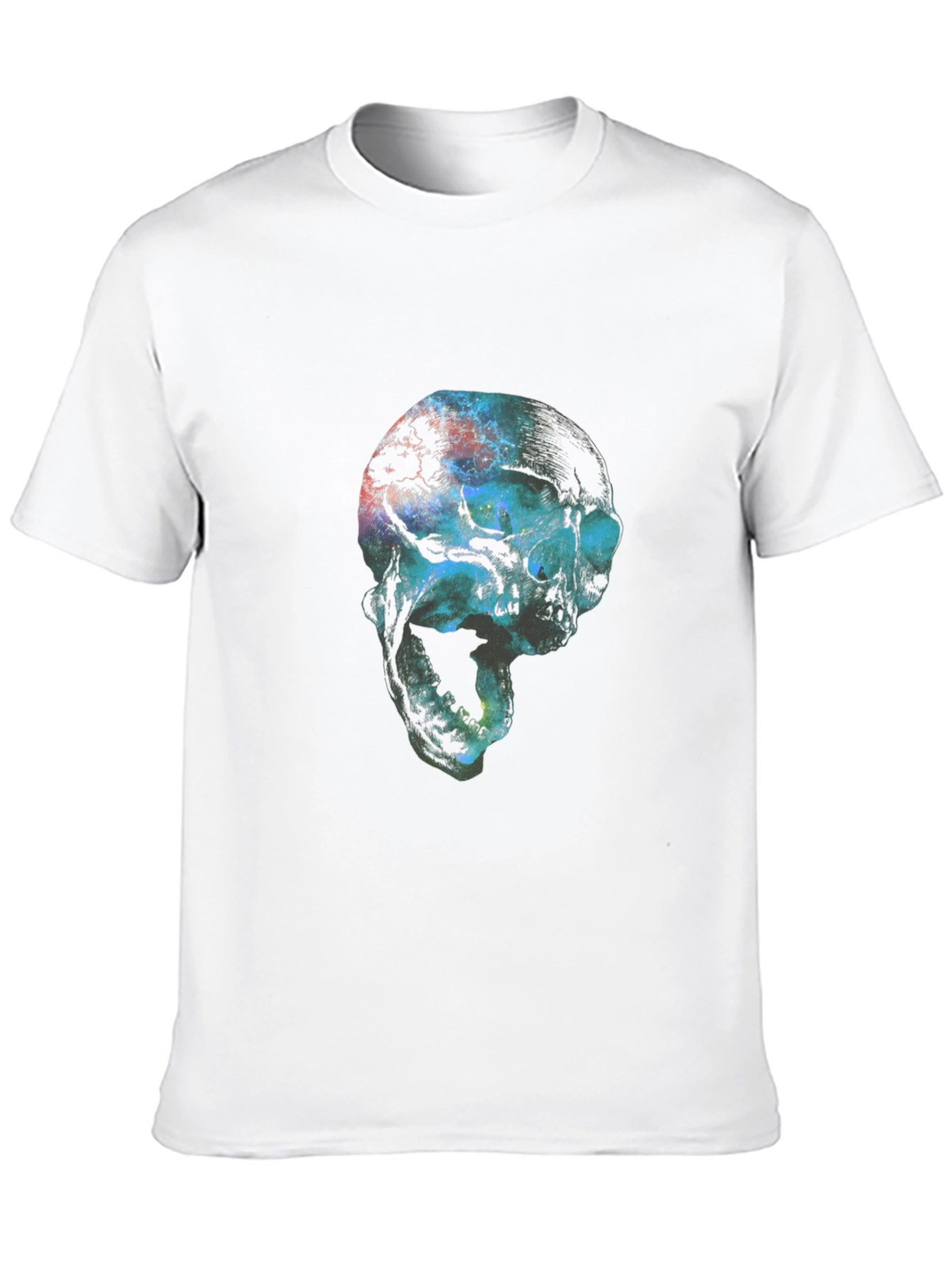 Cosmic Skull Graphic Black T-Shirt