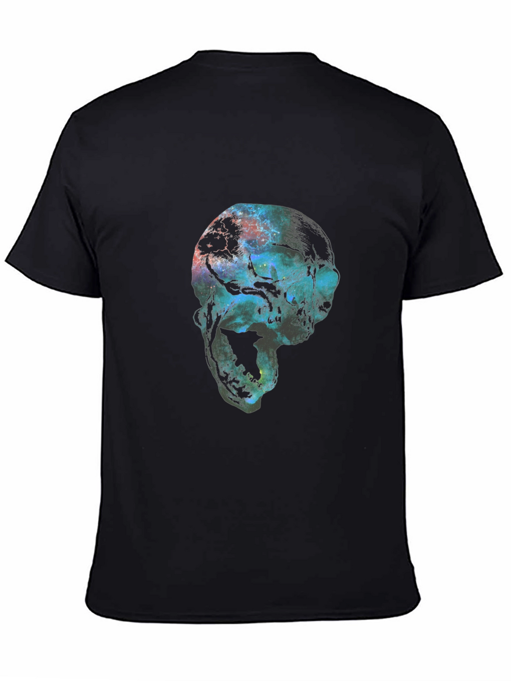 Cosmic Skull Graphic Black T-Shirt