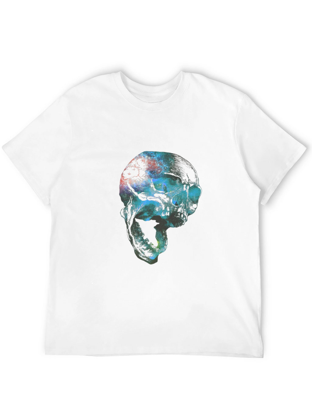Cosmic Skull Graphic Black T-Shirt