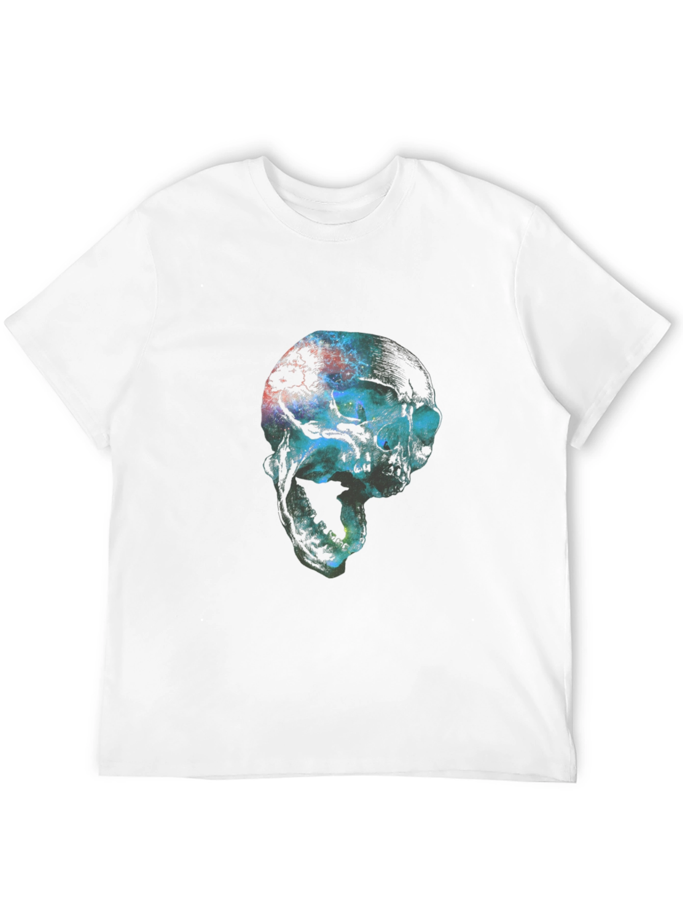 Cosmic Skull Graphic Black T-Shirt