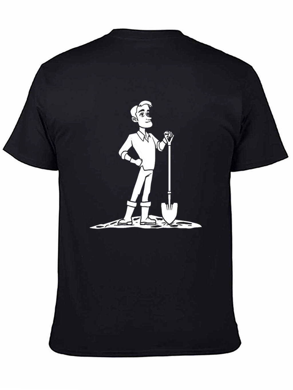 Cartoon Gardener Graphic T-Shirt