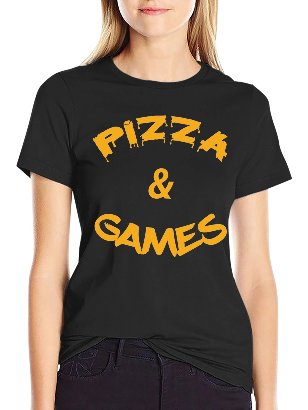 Pizza & Games Graphic T-Shirt
