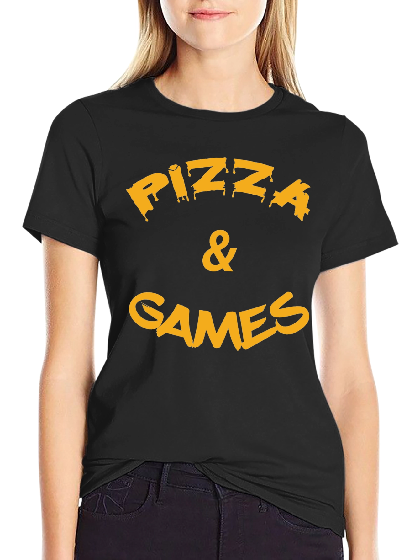 Pizza & Games Graphic T-Shirt