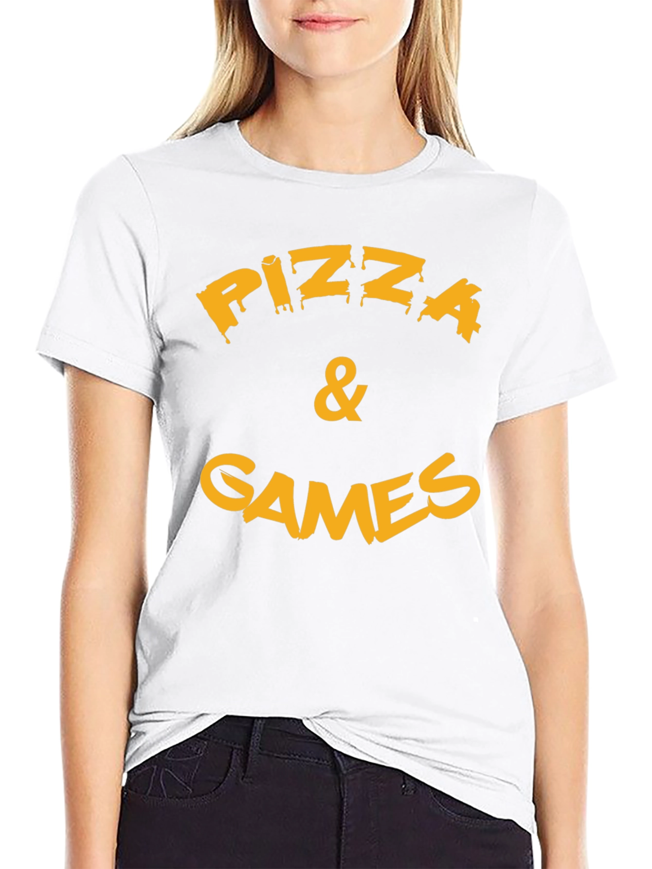 Pizza & Games Graphic T-Shirt