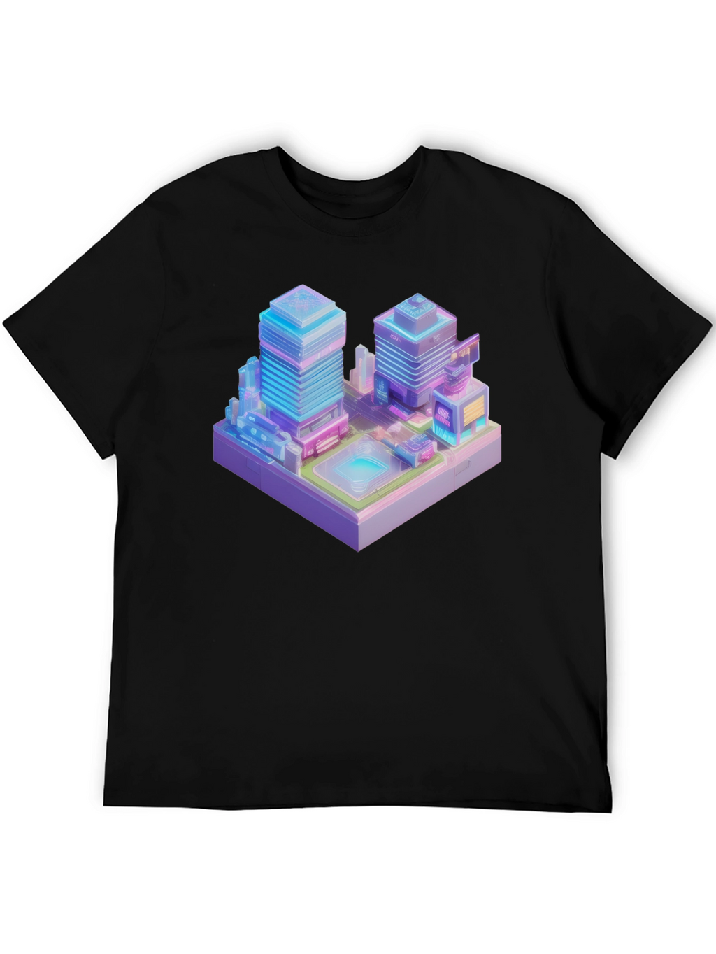 Cyberpunk Cityscape Graphic Tee
