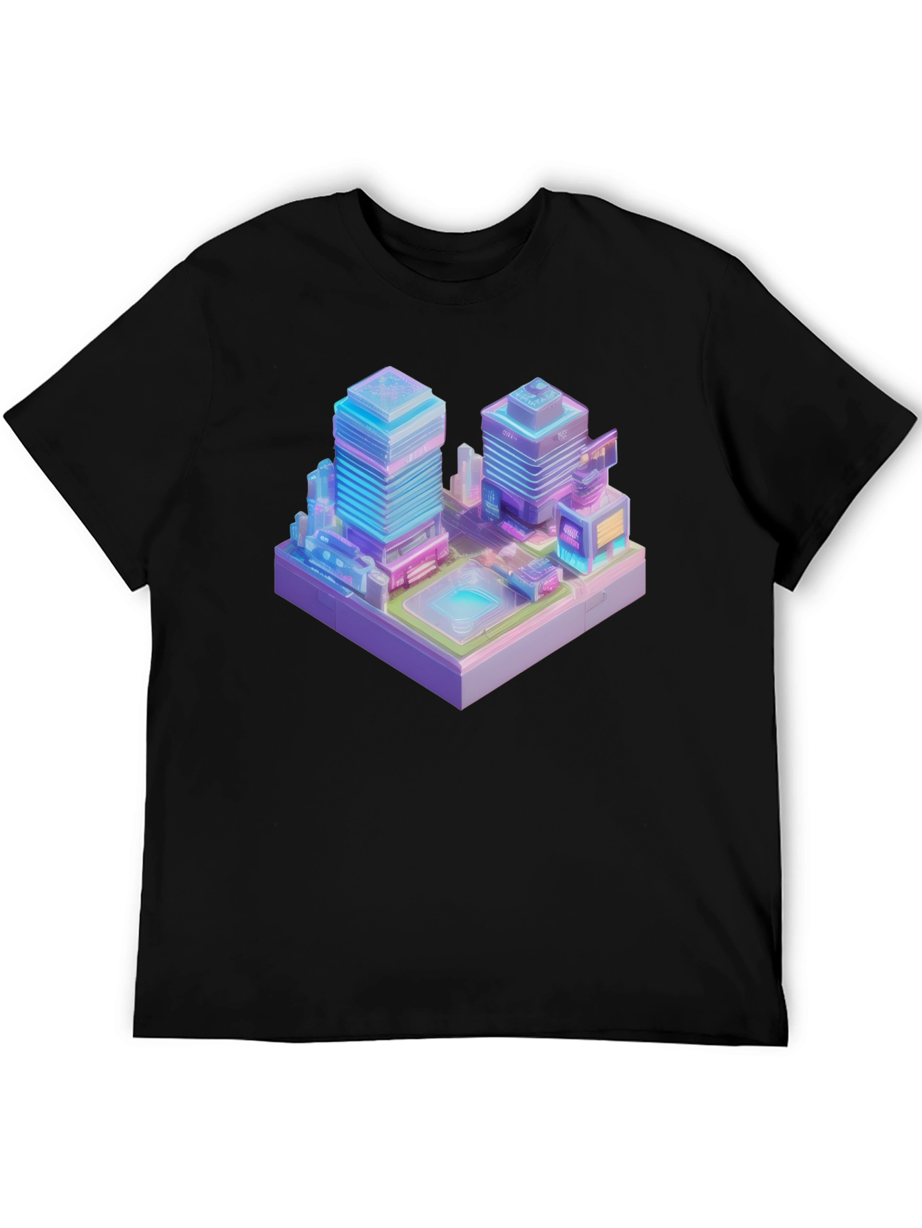 Cyberpunk Cityscape Graphic Tee