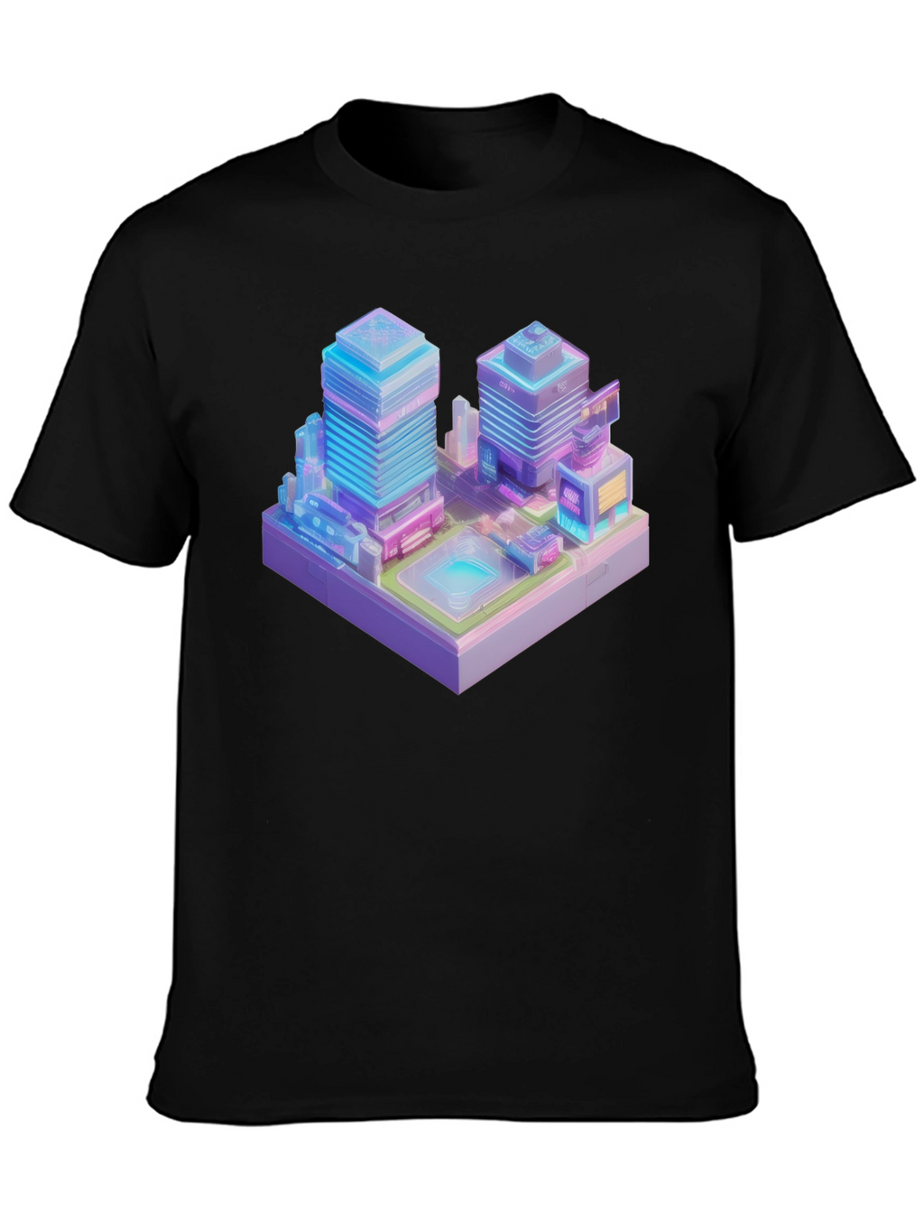 Cyberpunk Cityscape Graphic Tee