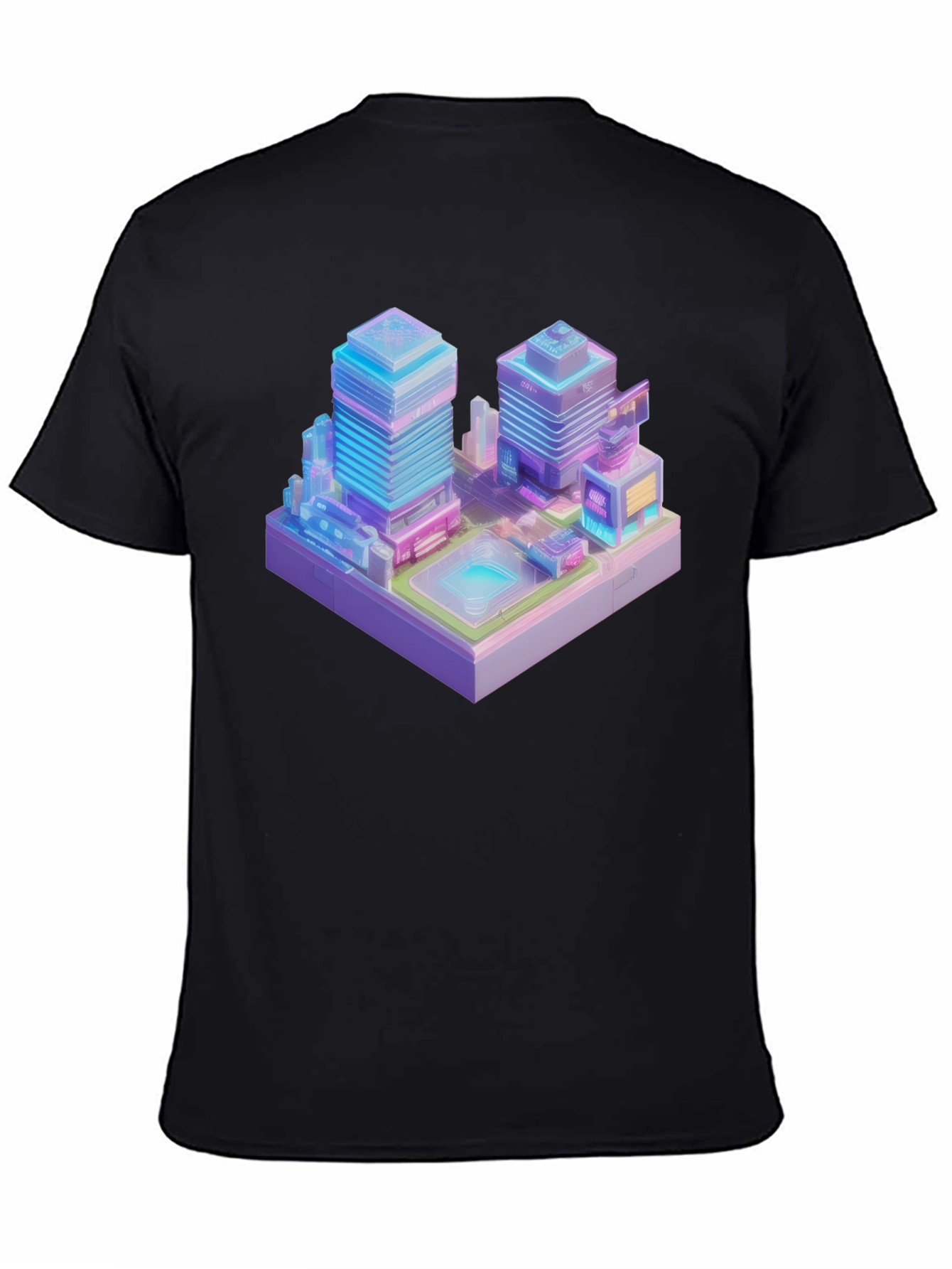 Cyberpunk Cityscape Graphic Tee