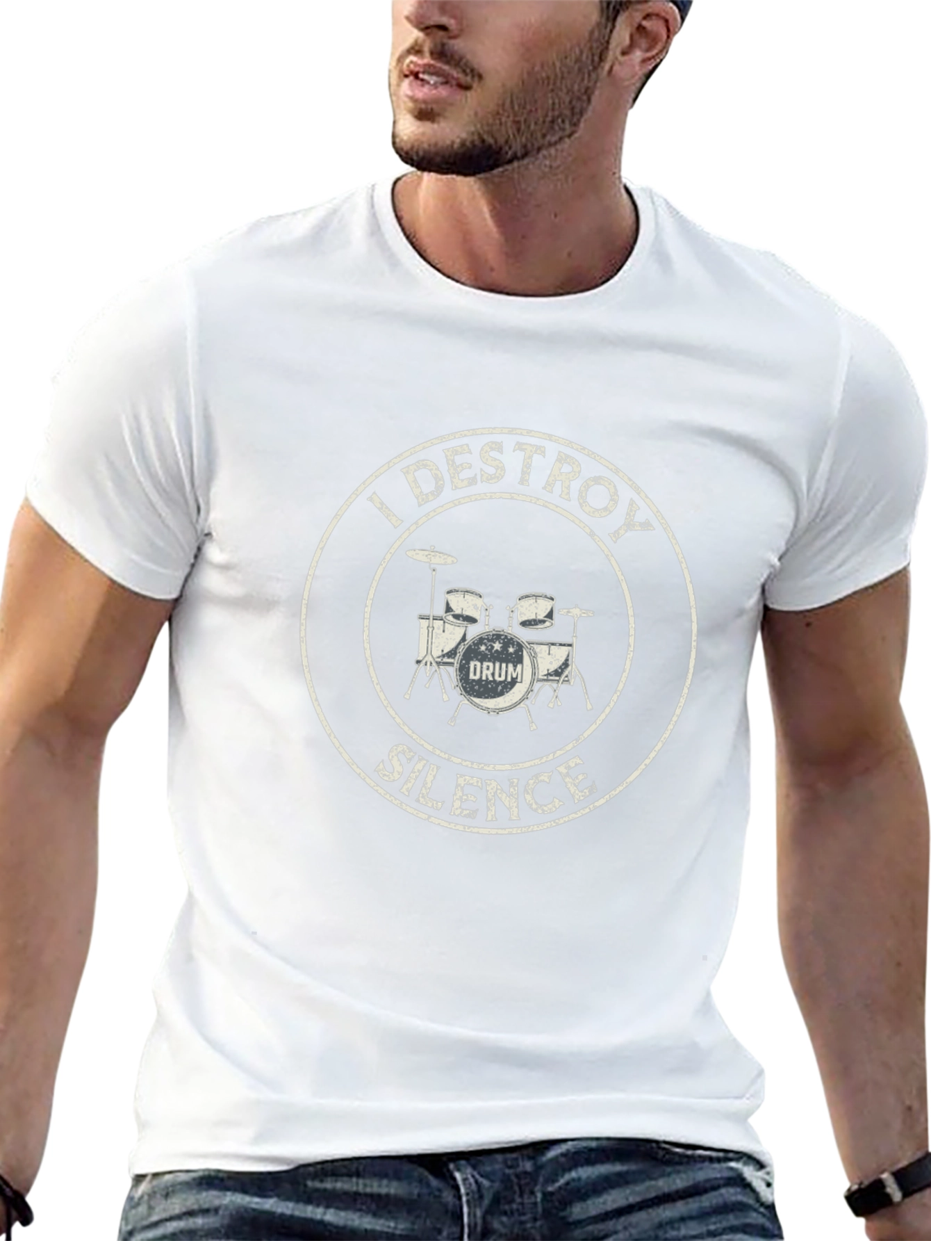 I Destroy Silence Drummer T-Shirt