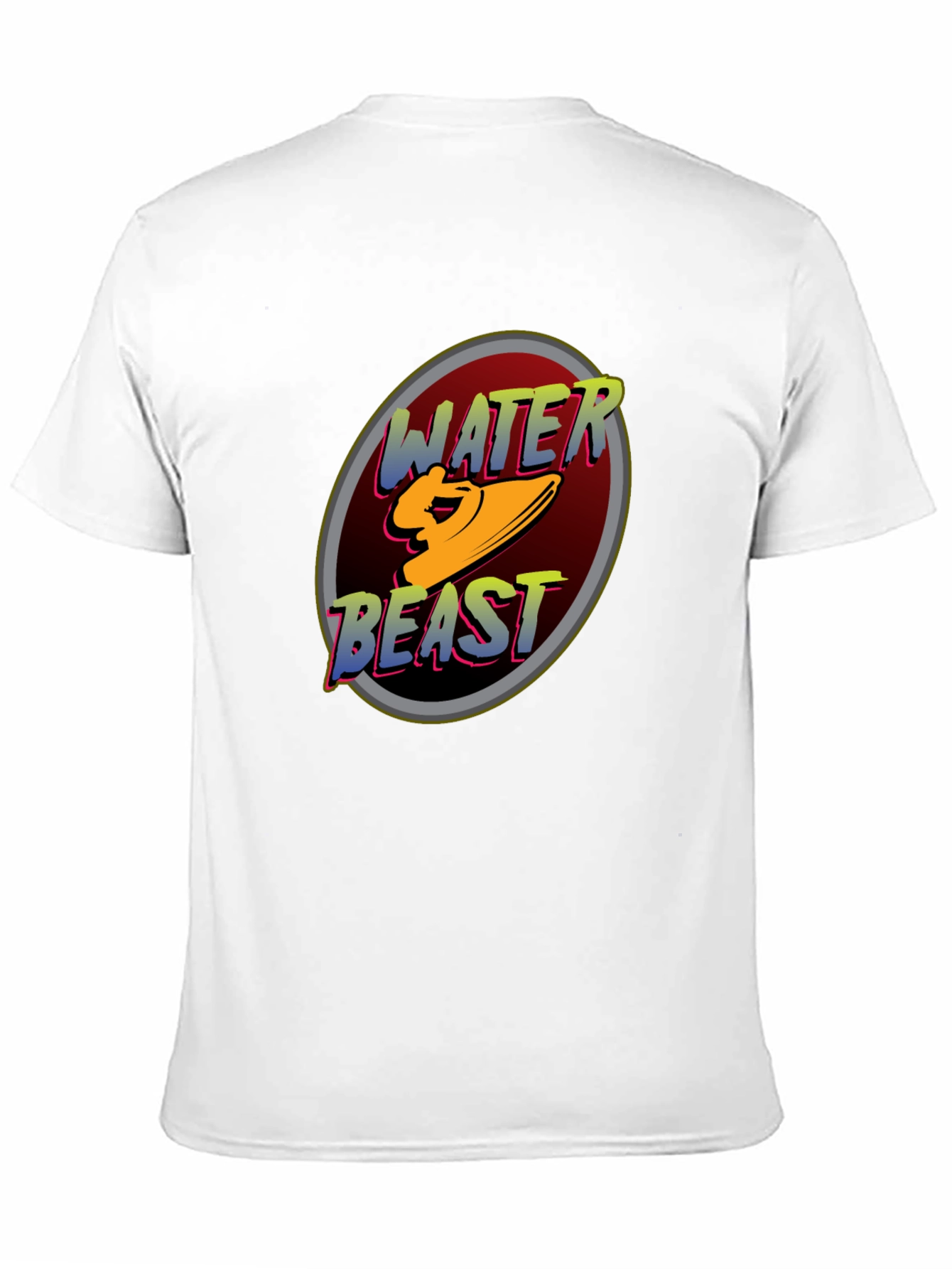 Water Beast Graphic Tee - Black Cotton Blend
