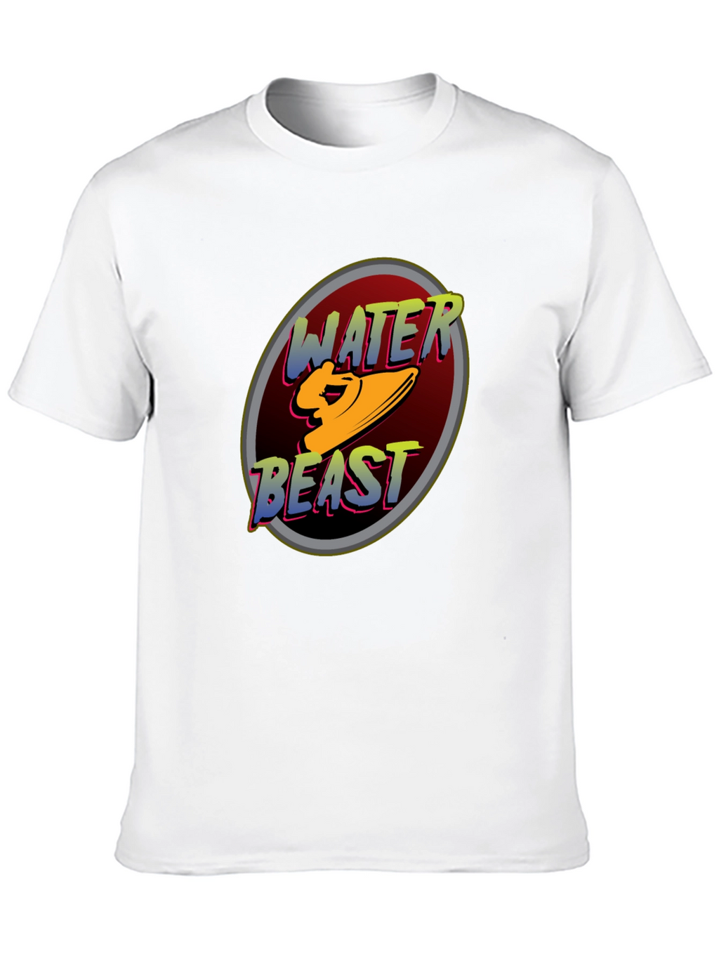 Water Beast Graphic Tee - Black Cotton Blend