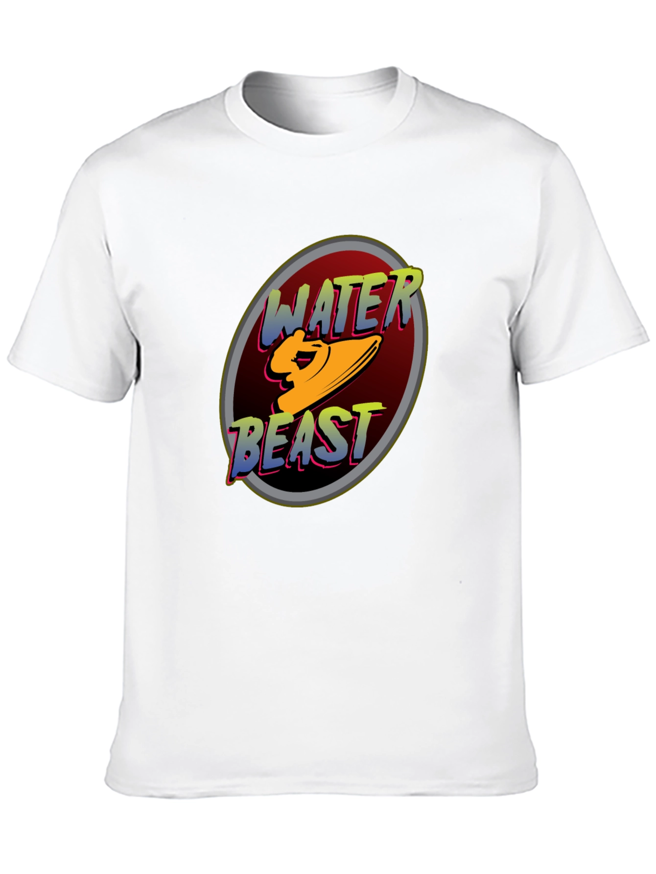 Water Beast Graphic Tee - Black Cotton Blend