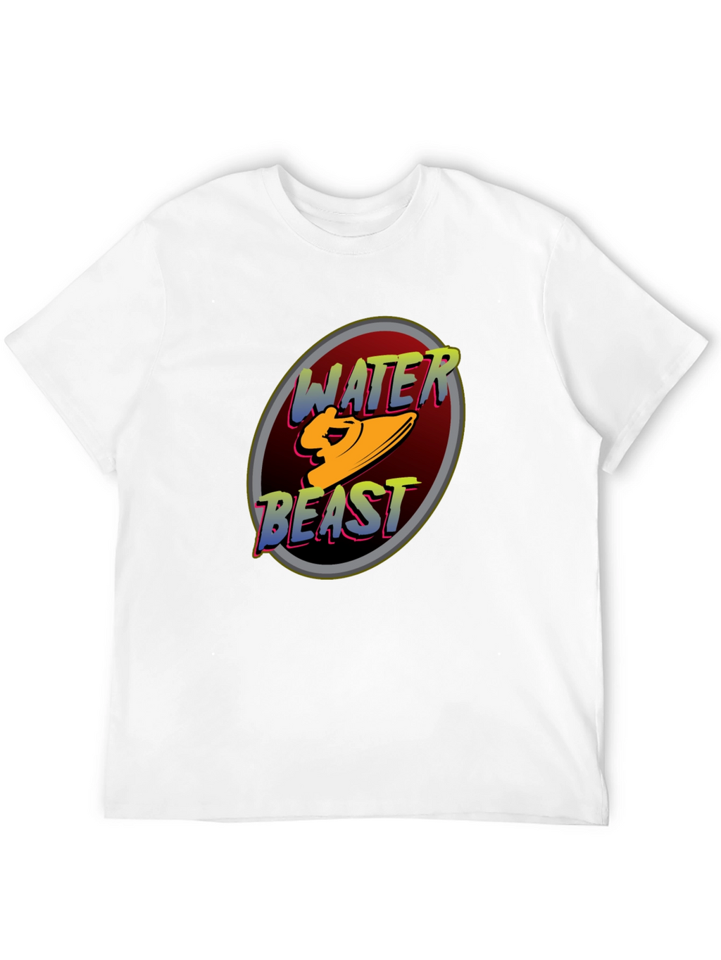 Water Beast Graphic Tee - Black Cotton Blend