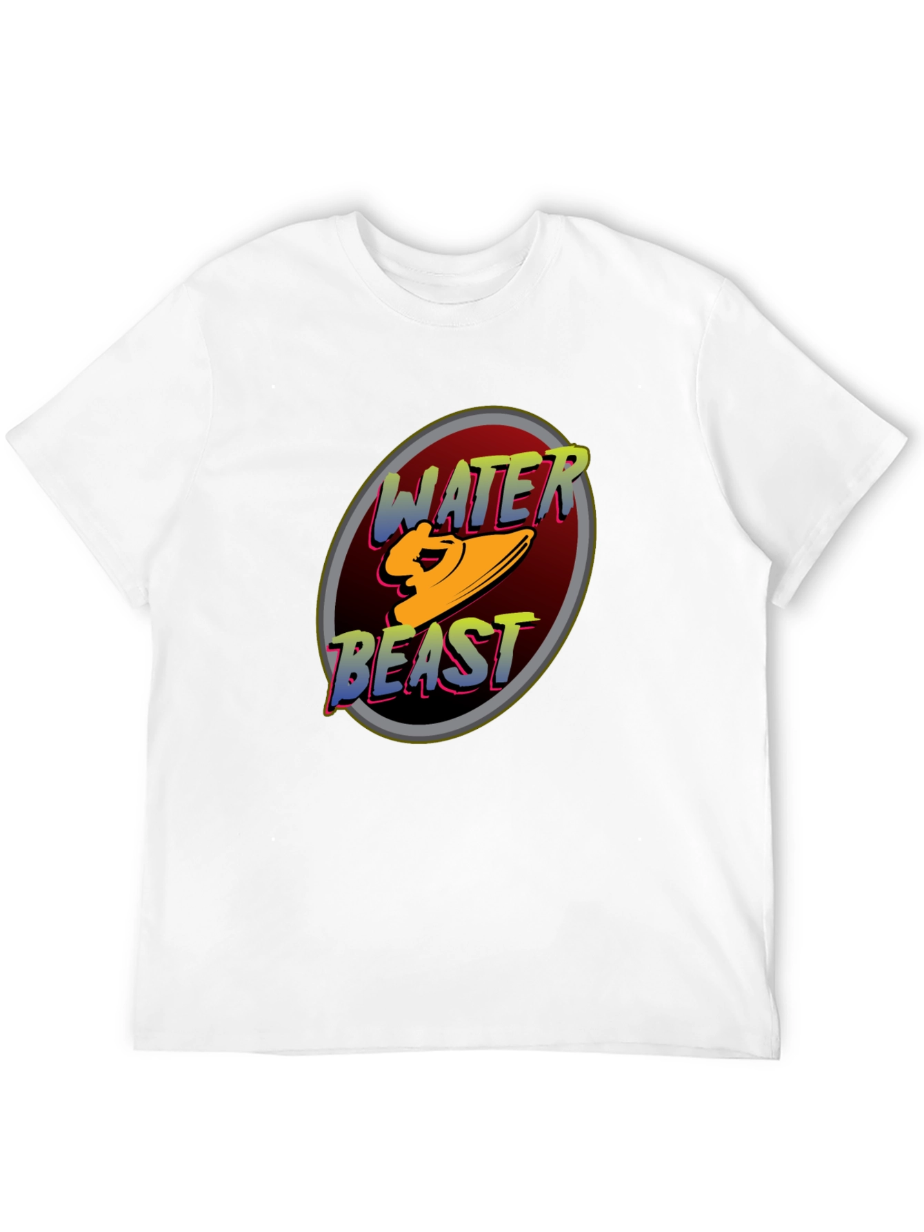 Water Beast Graphic Tee - Black Cotton Blend