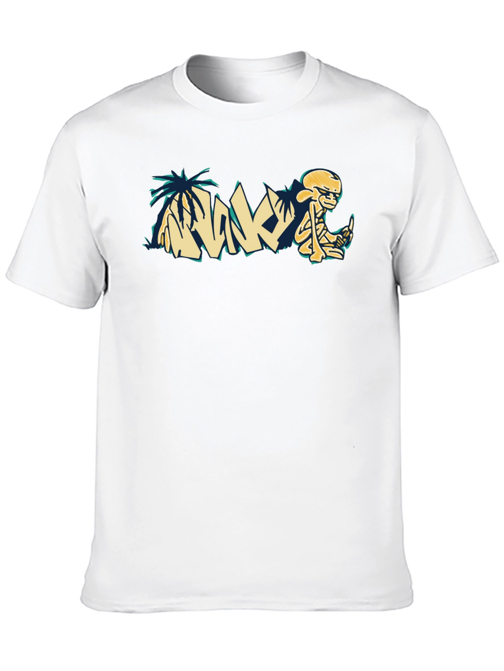 Relaxed Skeleton Graphic Tee - Cool Casual Style
