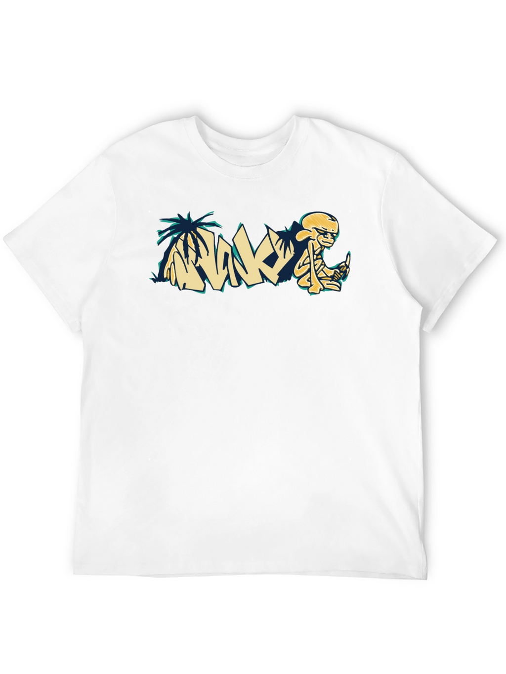 Relaxed Skeleton Graphic Tee - Cool Casual Style