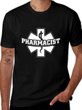 Pharmacist Symbol Black T-Shirt