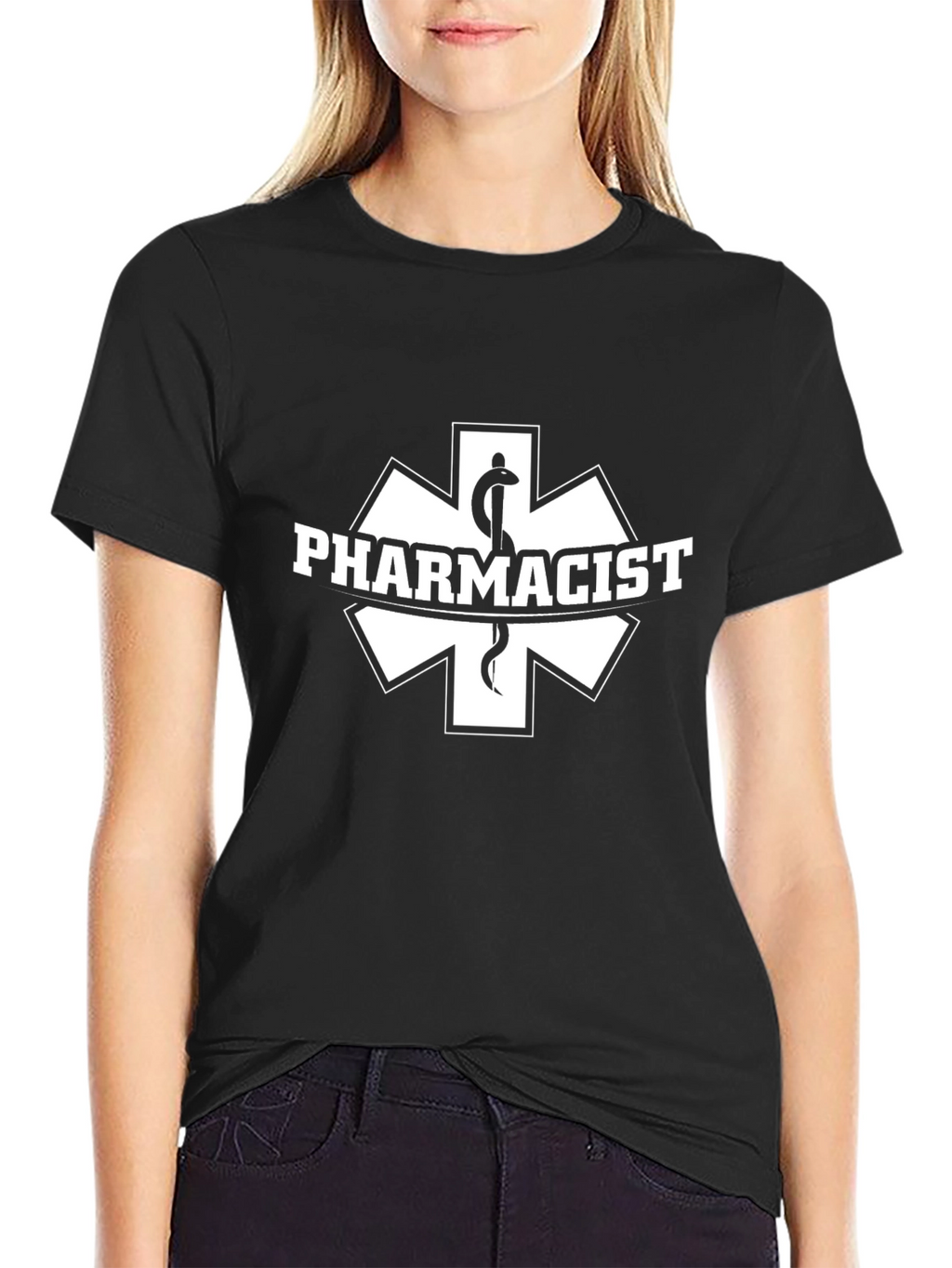 Pharmacist Symbol Black T-Shirt