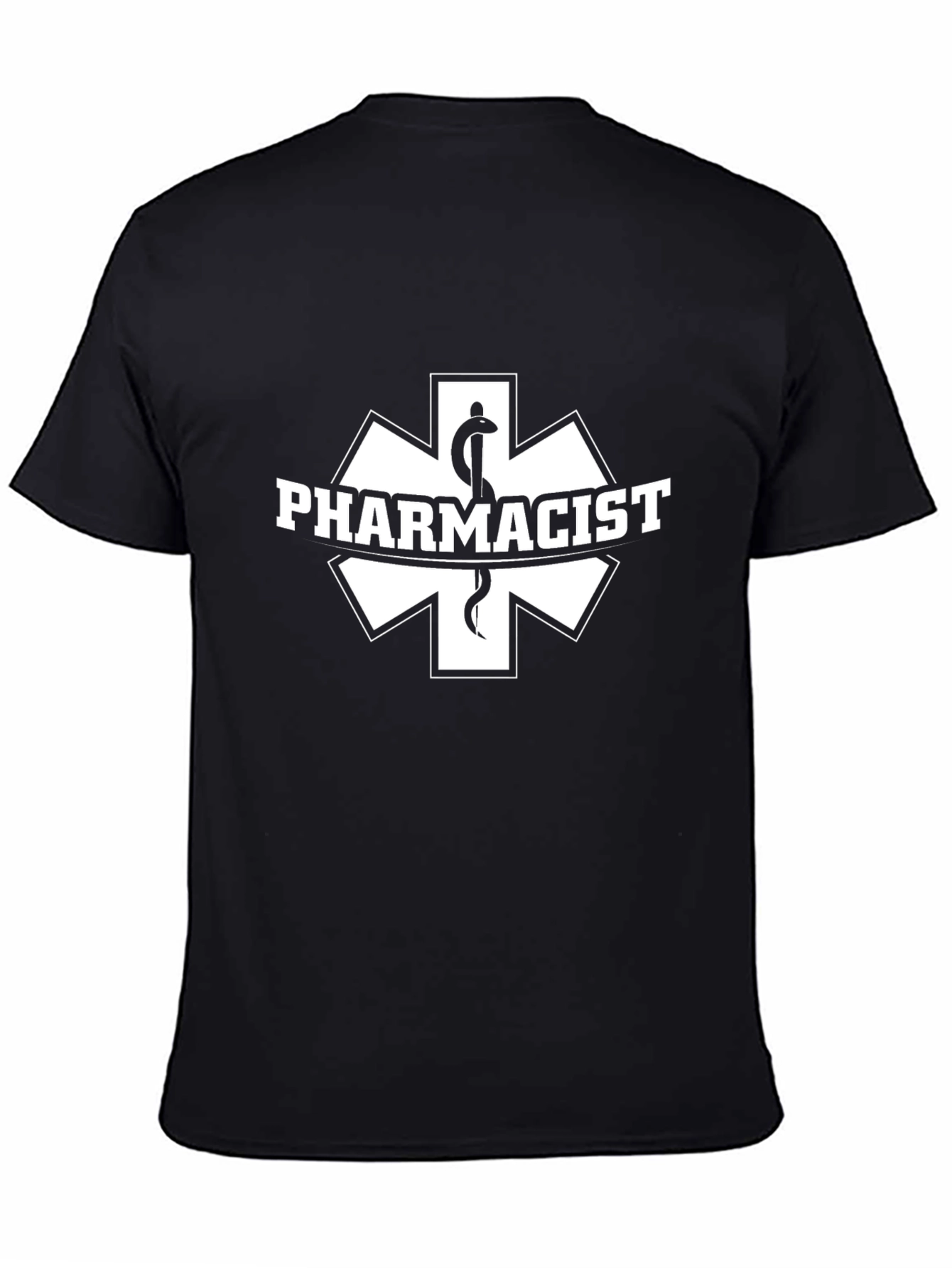 Pharmacist Symbol Black T-Shirt