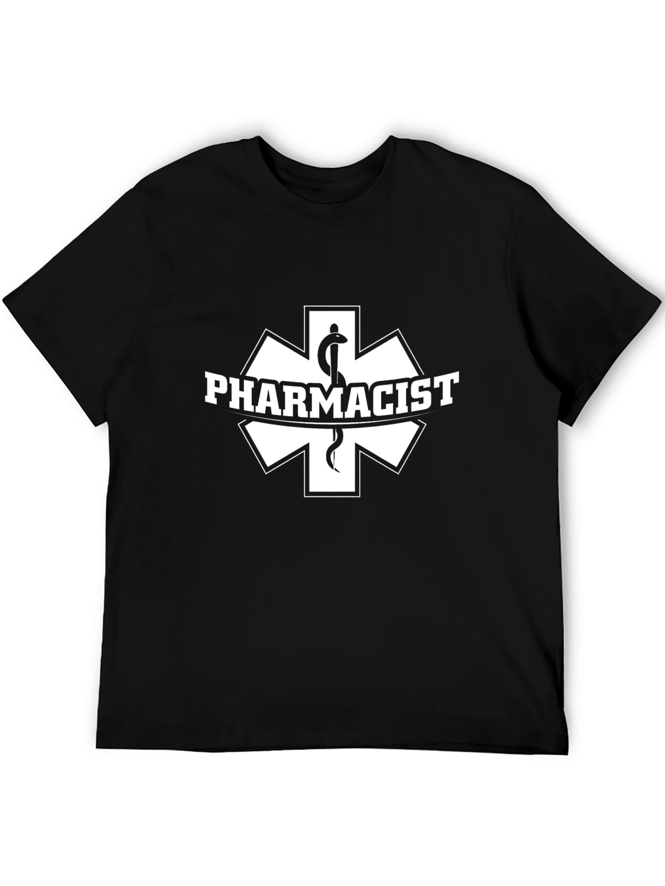 Pharmacist Symbol Black T-Shirt