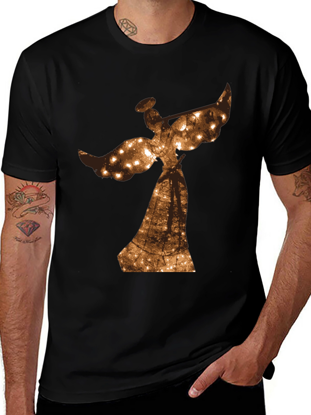 Angel Lights T-Shirt - Holiday Cheer