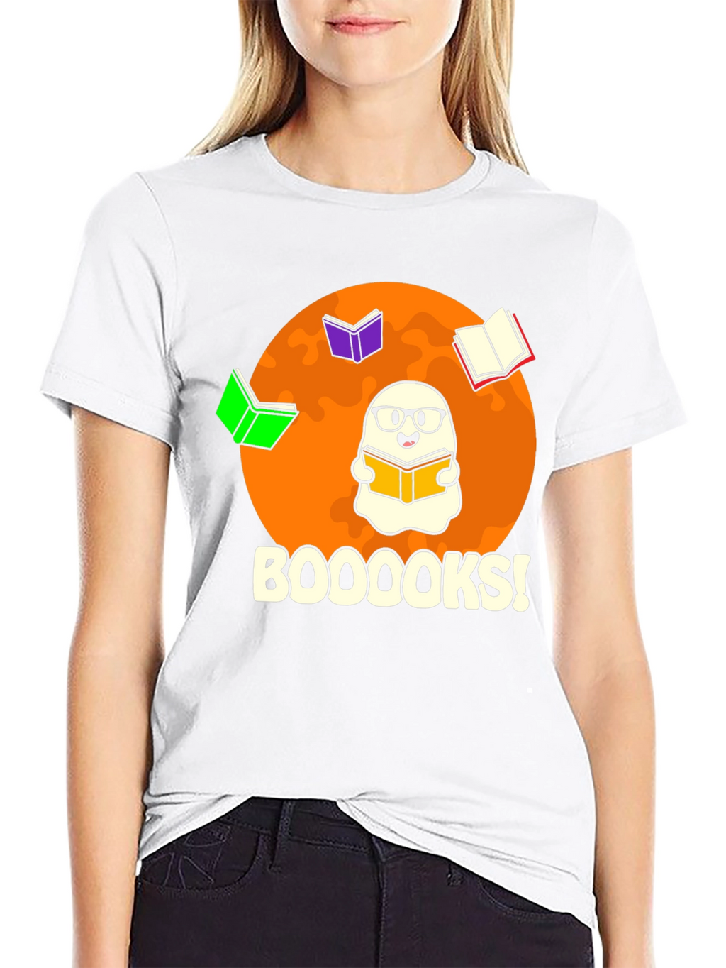 Booooks! Graphic Tee - Halloween Reading Shirt