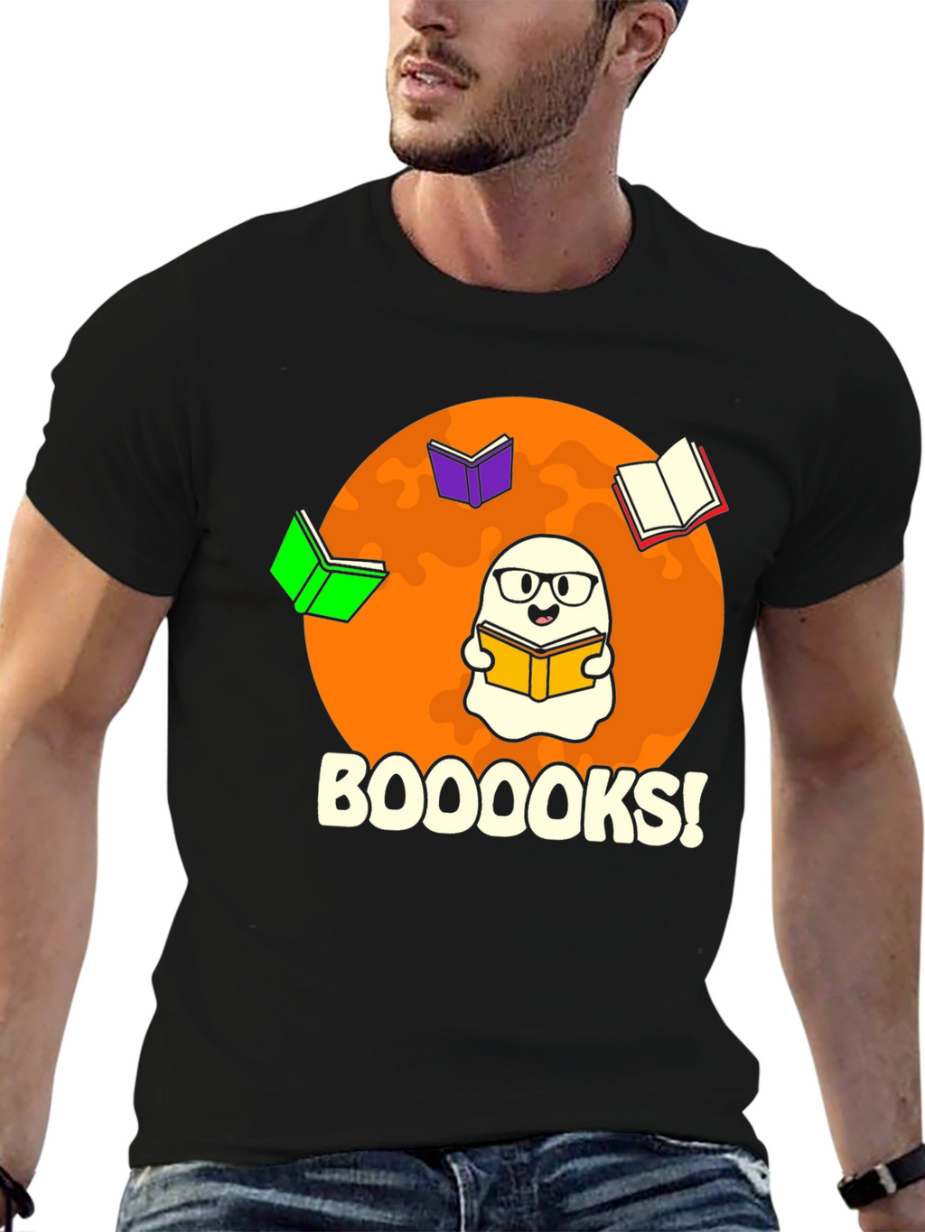 Booooks! Graphic Tee - Halloween Reading Shirt