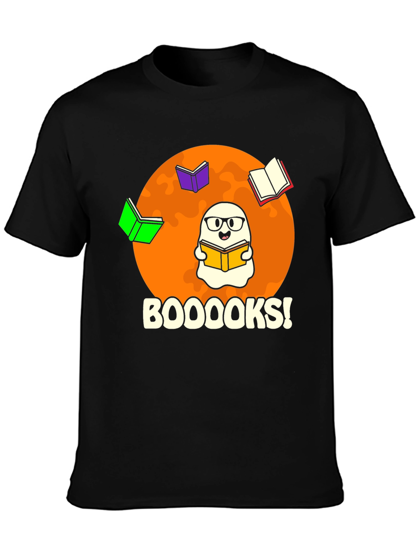 Booooks! Graphic Tee - Halloween Reading Shirt