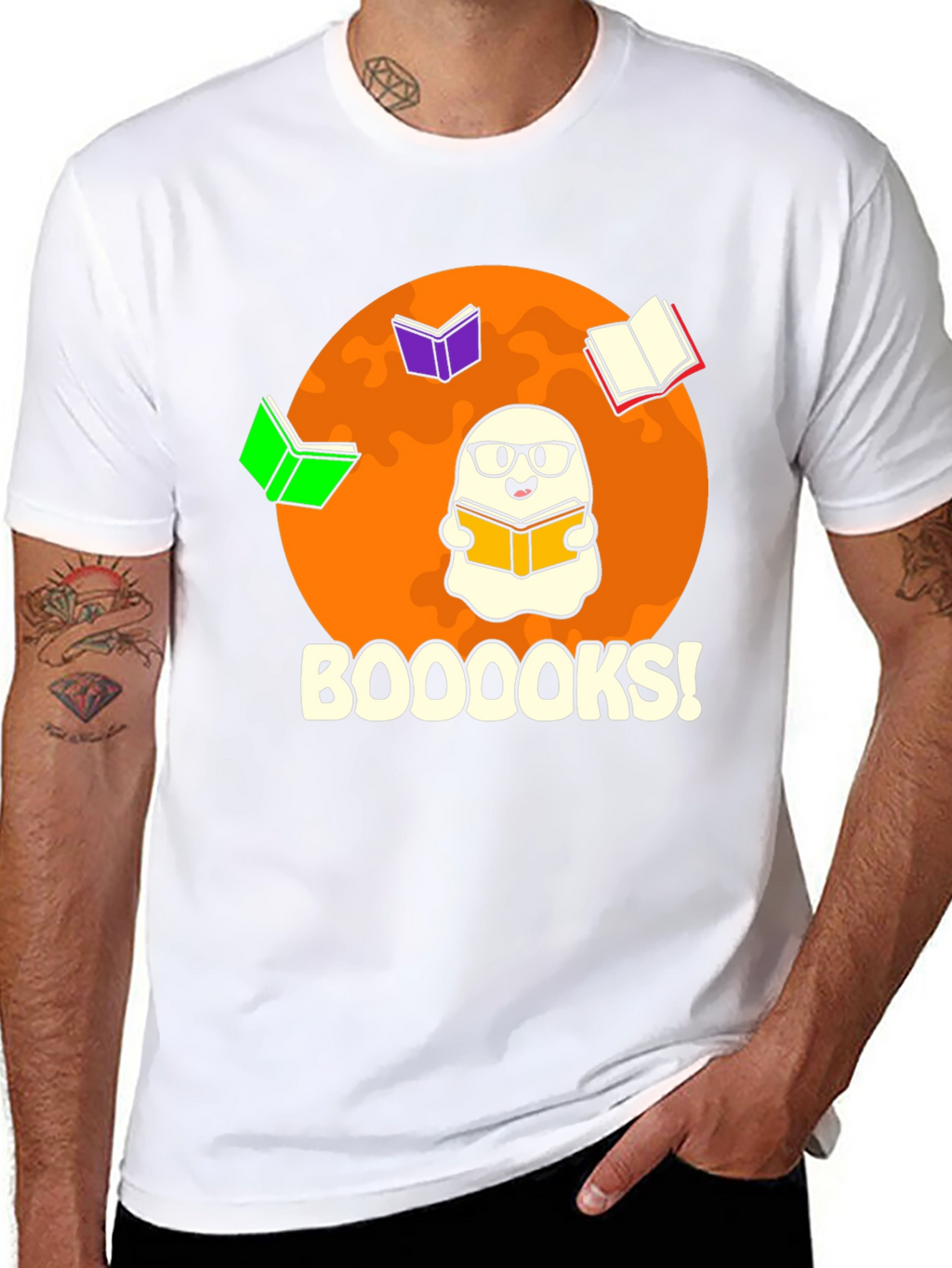 Booooks! Graphic Tee - Halloween Reading Shirt