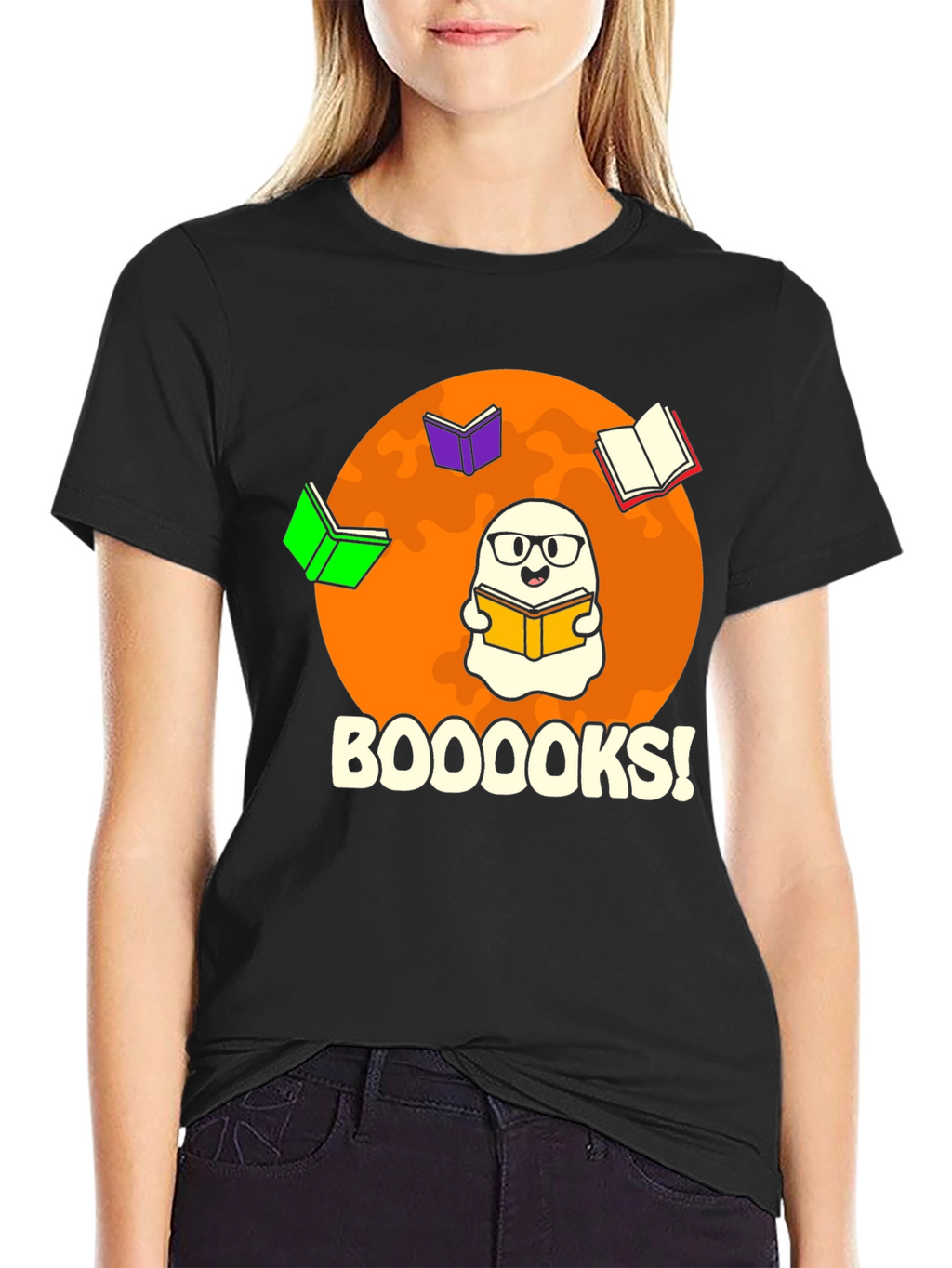 Booooks! Graphic Tee - Halloween Reading Shirt