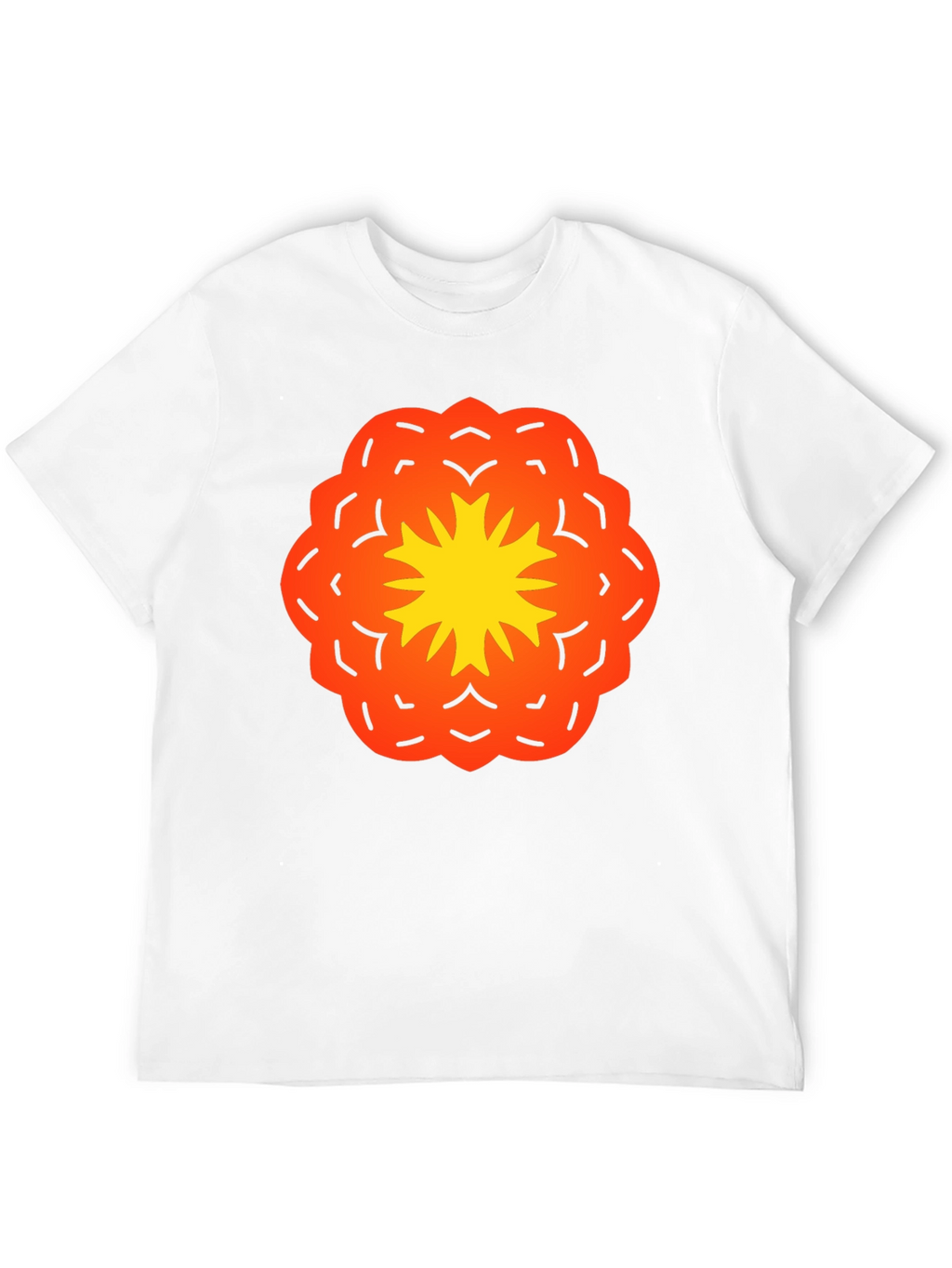 Vibrant Flower Graphic Black T-Shirt