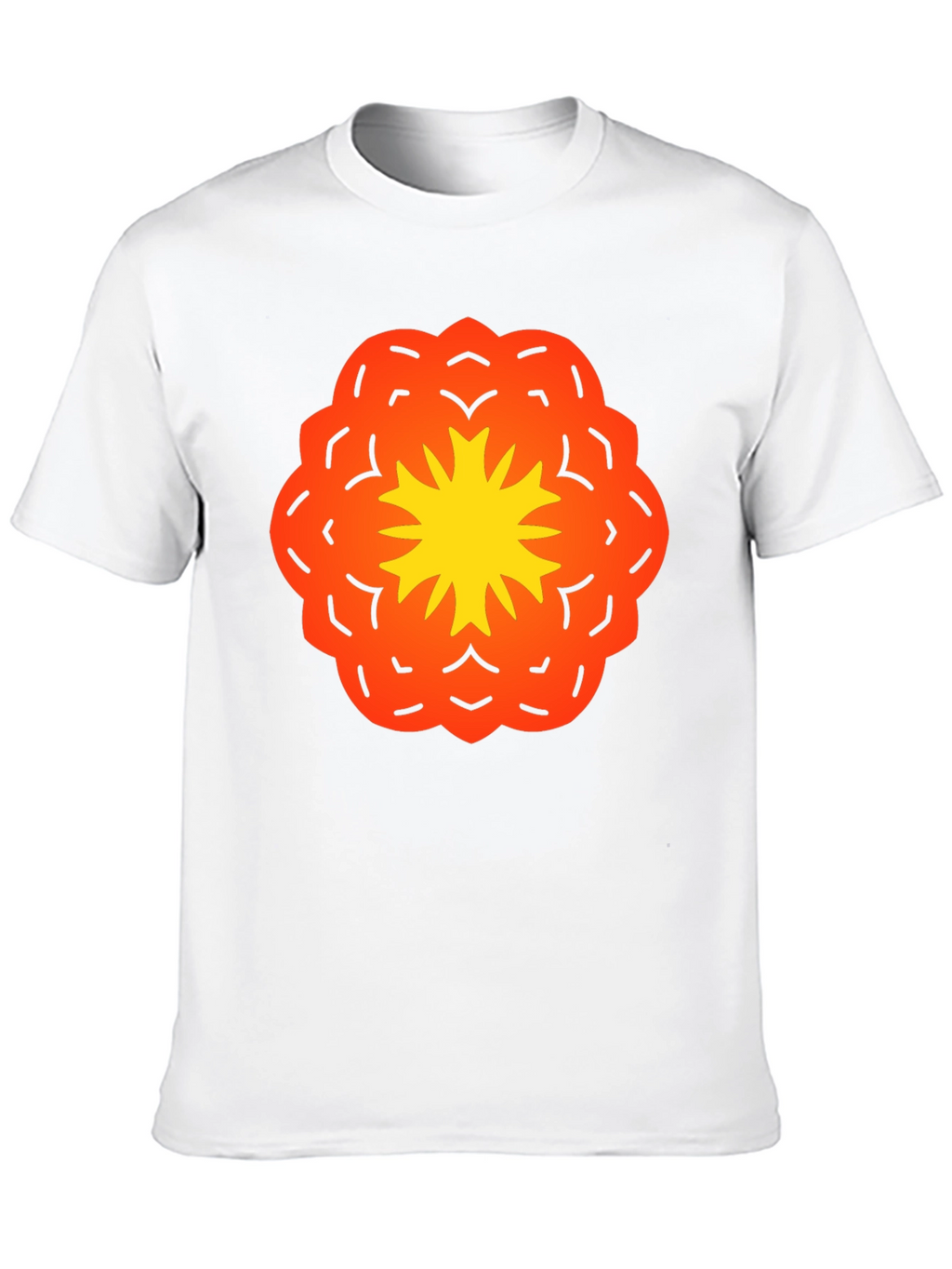 Vibrant Flower Graphic Black T-Shirt