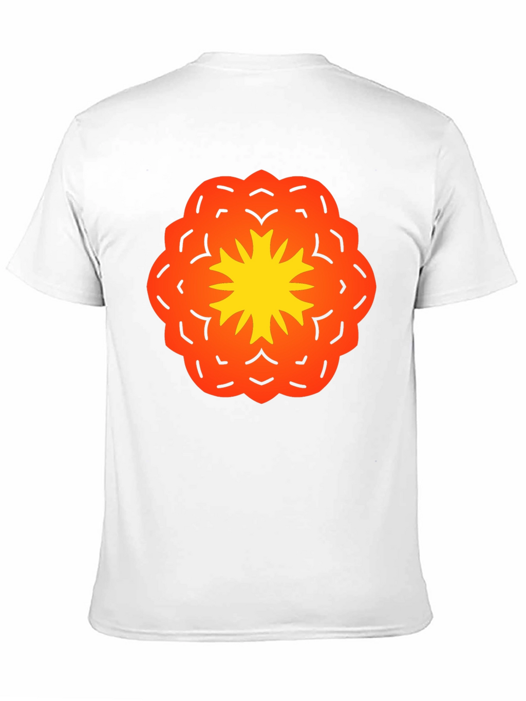 Vibrant Flower Graphic Black T-Shirt