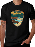 Katmai National Park Graphic Tee - Black Cotton T-Shirt
