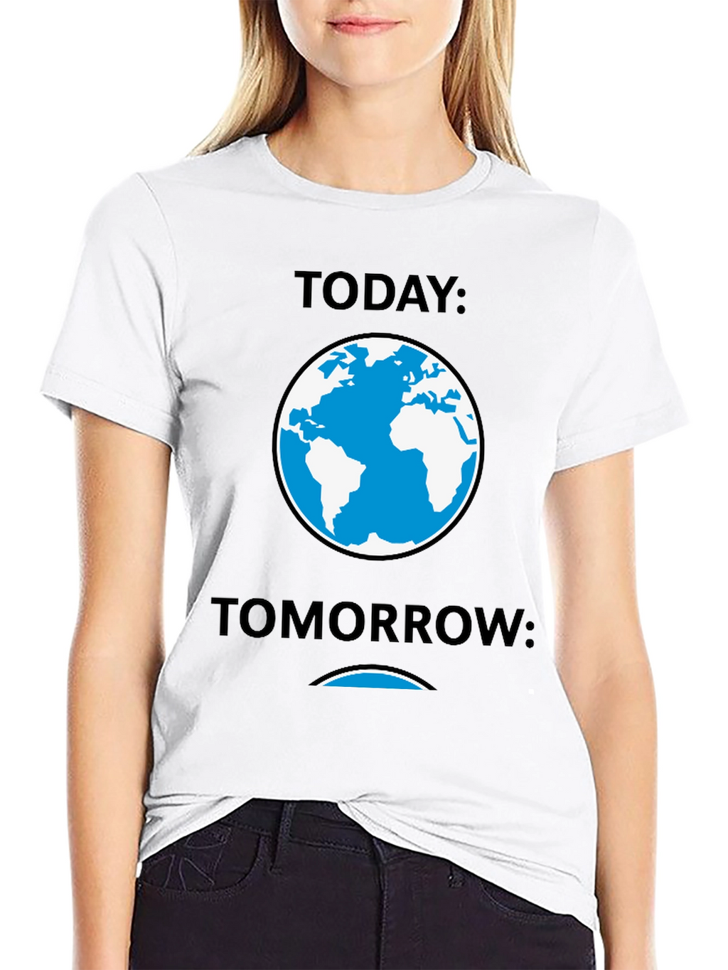 Today Tomorrow Earth Graphic Tee - Black