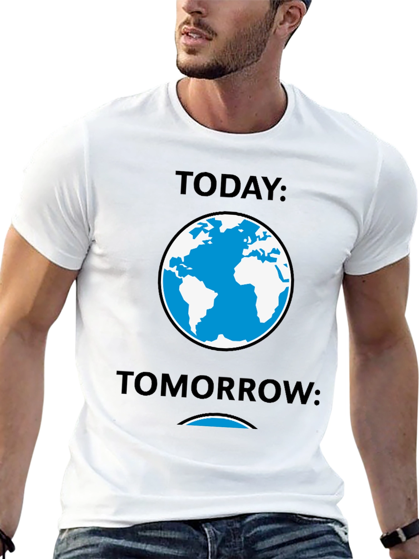 Today Tomorrow Earth Graphic Tee - Black