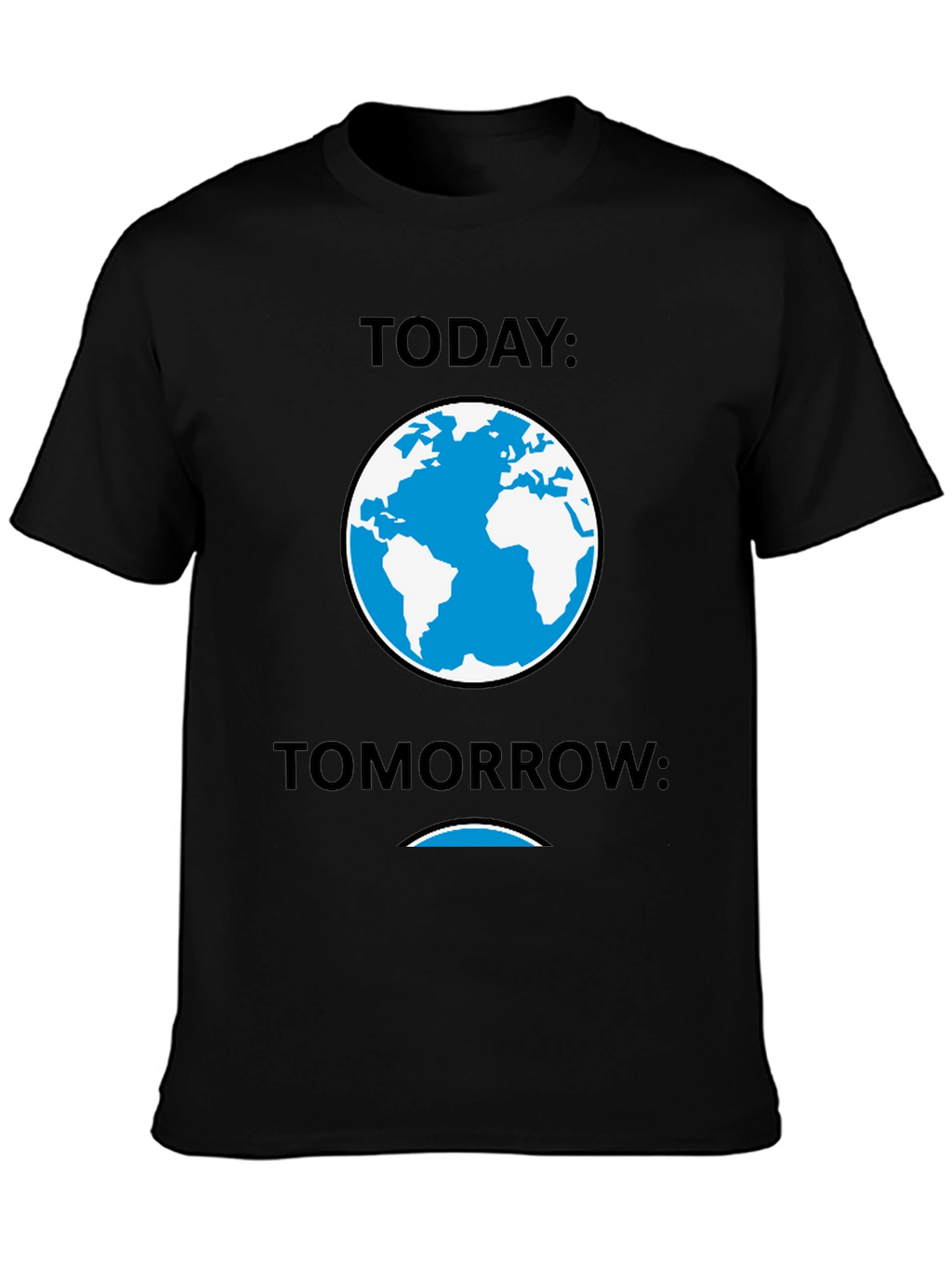 Today Tomorrow Earth Graphic Tee - Black