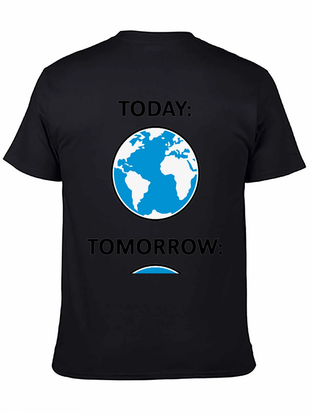 Today Tomorrow Earth Graphic Tee - Black