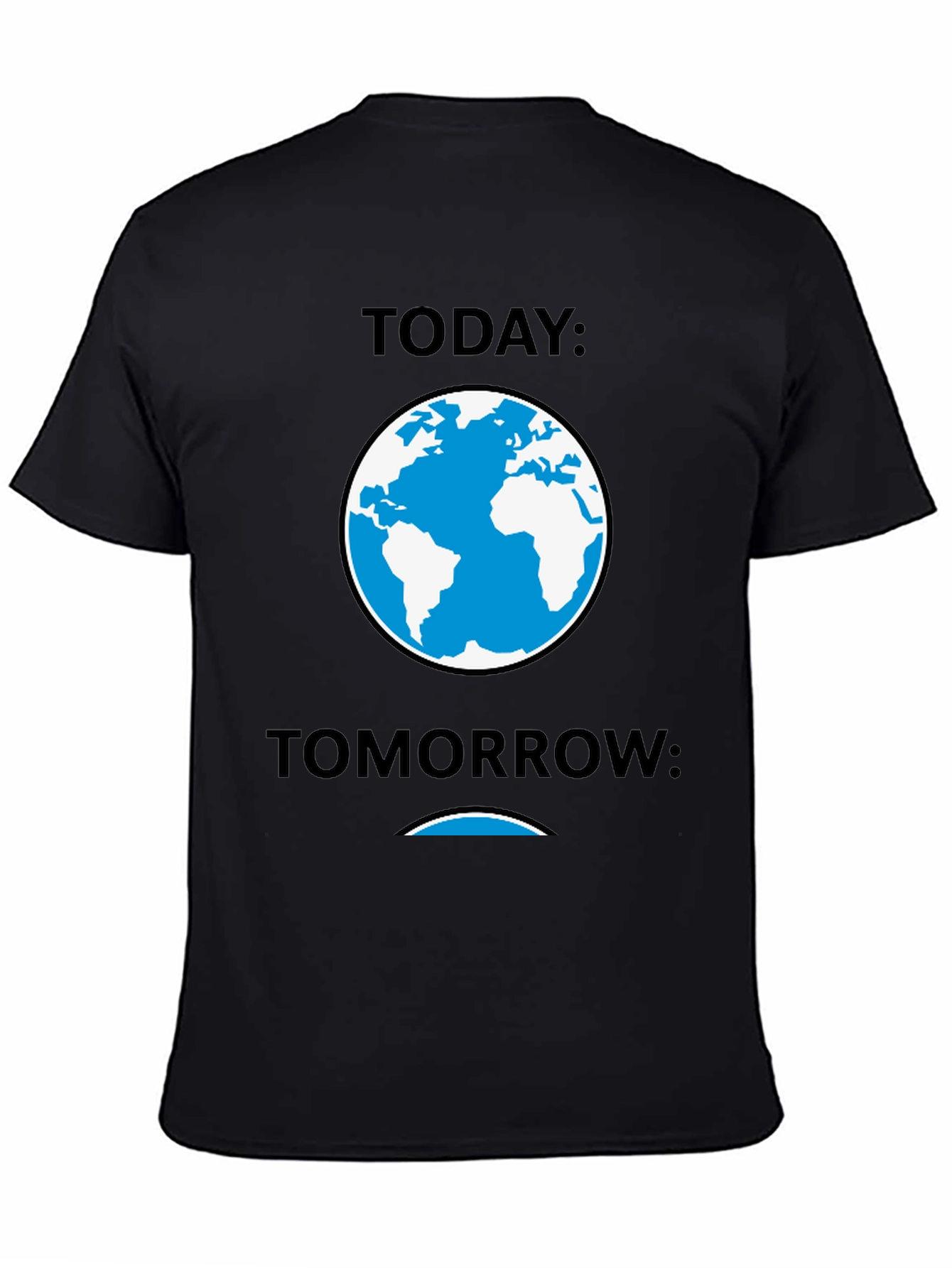 Today Tomorrow Earth Graphic Tee - Black