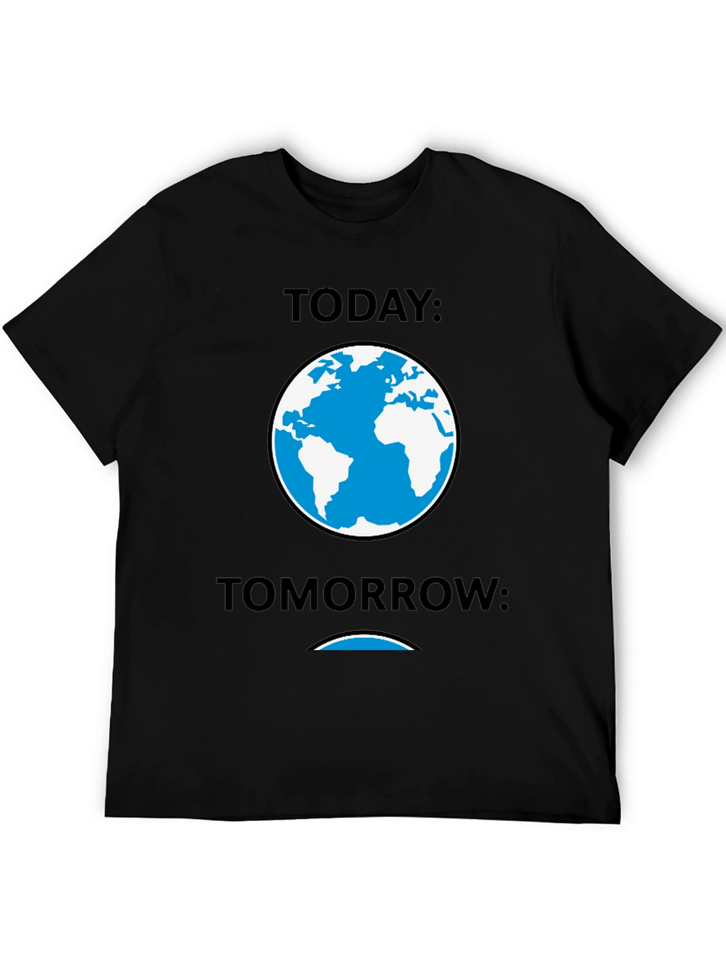 Today Tomorrow Earth Graphic Tee - Black