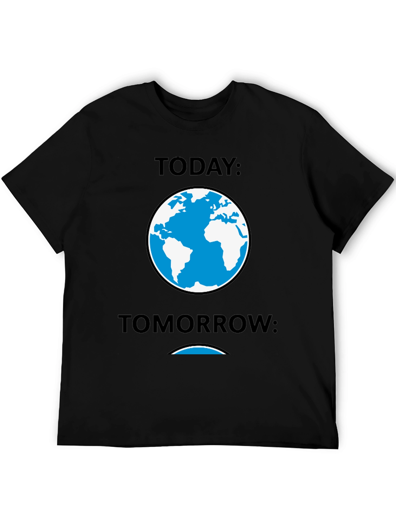 Today Tomorrow Earth Graphic Tee - Black