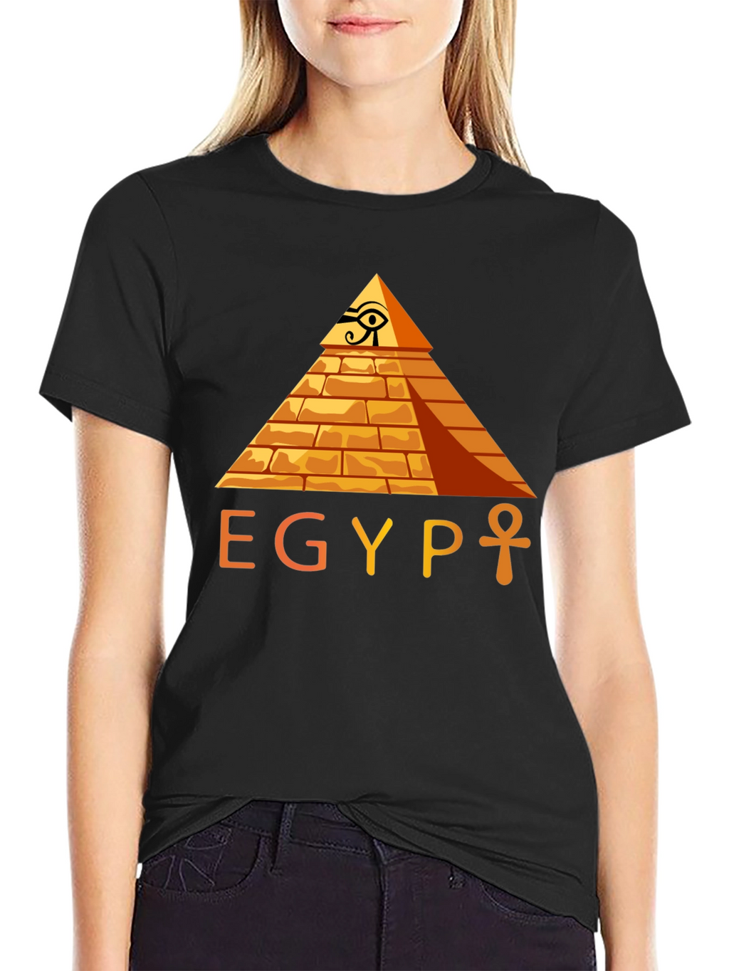 Egypt Pyramid Graphic Tee -  Ancient Egyptian Style T-Shirt