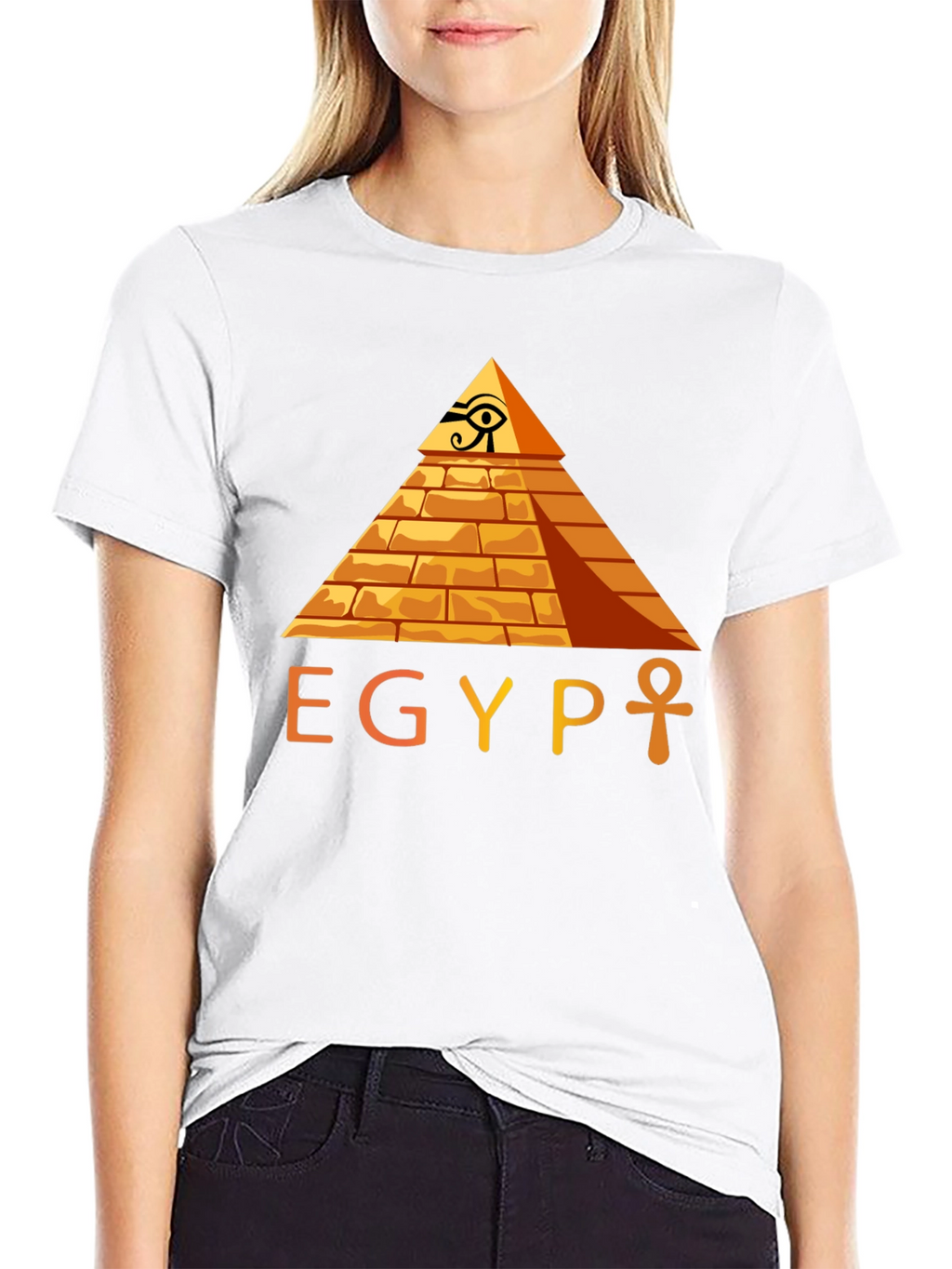 Egypt Pyramid Graphic Tee -  Ancient Egyptian Style T-Shirt