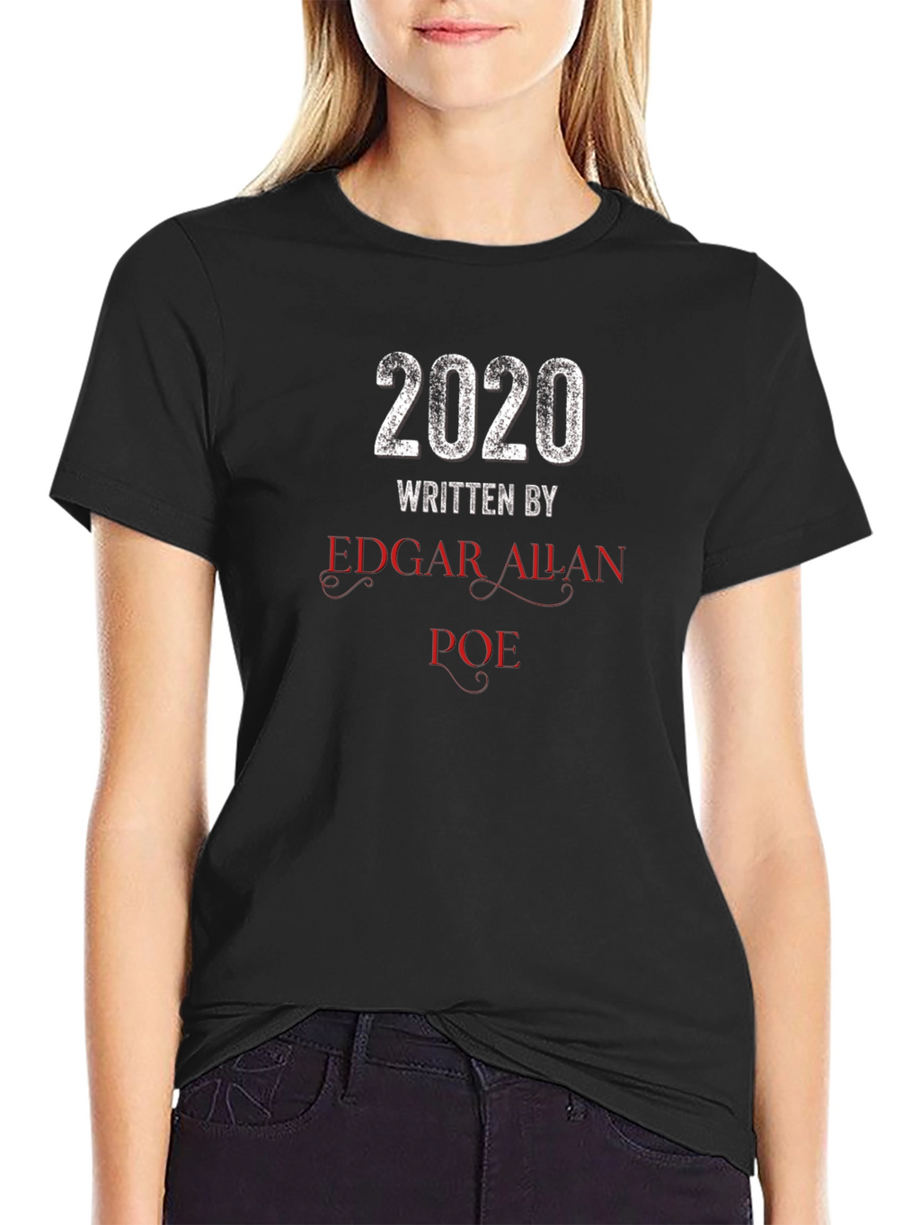 Edgar Allan Poe 2020 Black Graphic Tee