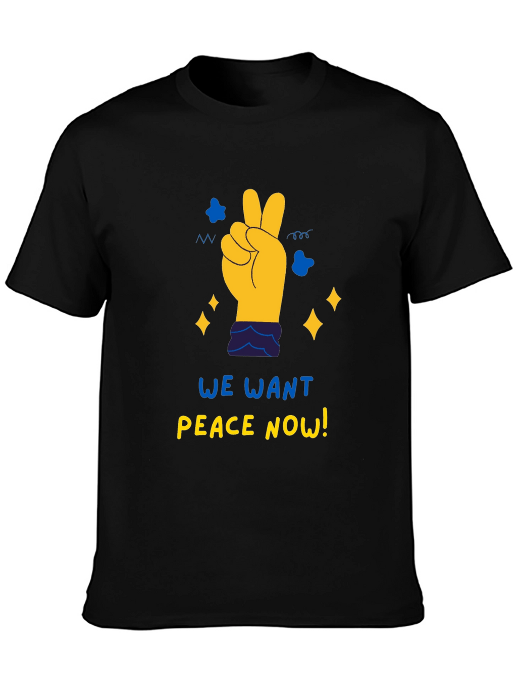 Peace Now Graphic Tee - Black