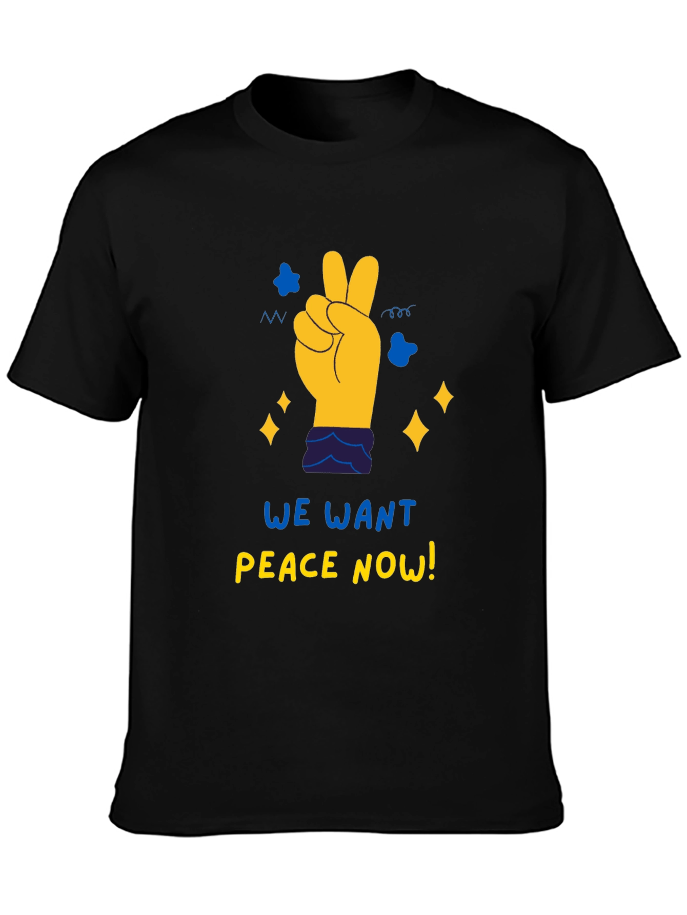 Peace Now Graphic Tee - Black