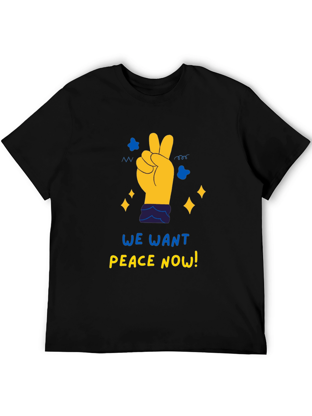 Peace Now Graphic Tee - Black